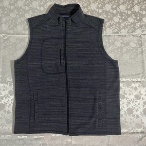 Charleston Threads Full Zip Blue/Gray Sweater Sleevless Vest size Large women’s